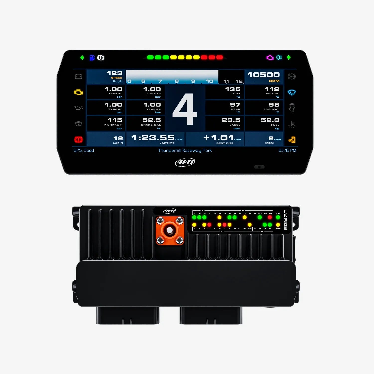 <tc>Aim</tc> PDM32 & 道路アイコン付きPDMダッシュディスプレイ