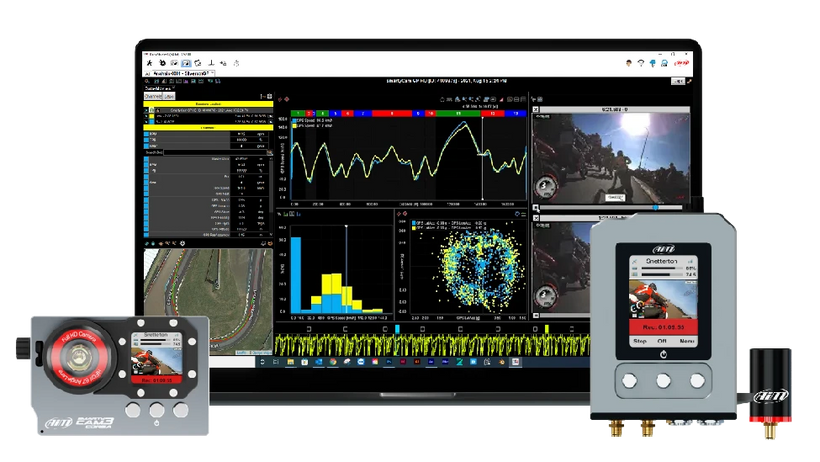 Motorcycle SmartyCam Cameras Working with Race Studio Software