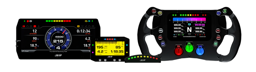 Aim Displays, Shift Light & Steering Wheel