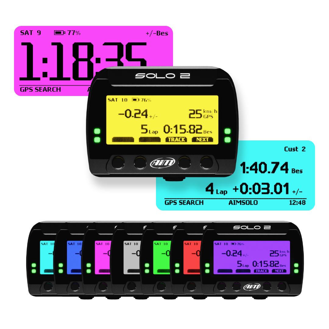 Showcase of the Solo 2 DL backlight colour options