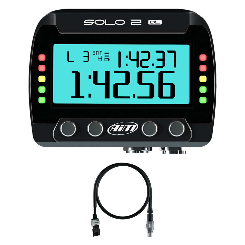 Ducati Hypermotard 796 AiM Solo 2 DL Plug & Play Lap Timer Kit - AimShop.com