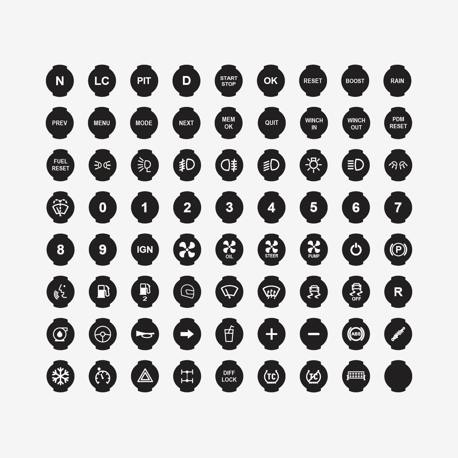 Aim CAN Keypad Laser Etched Inserts - AimShop.com