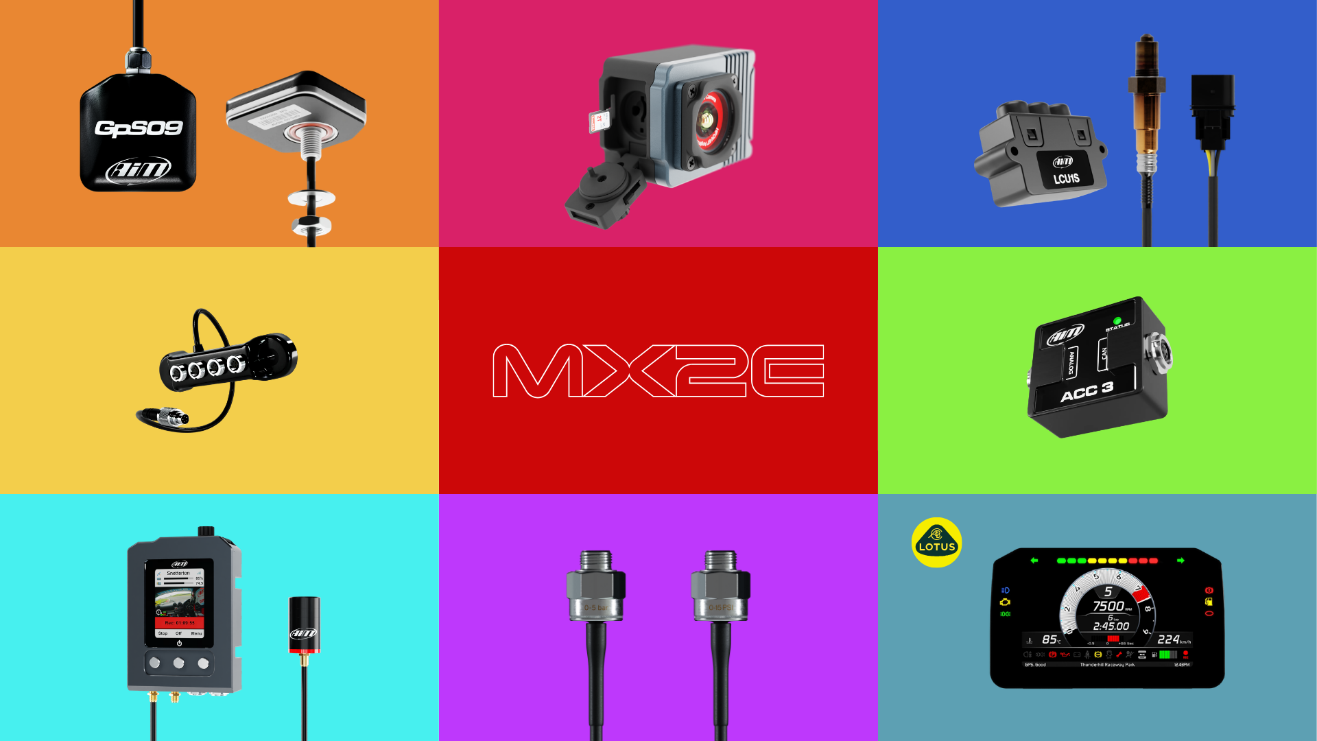 MX2E Expansions list; SmartyCam 3 Sport, ACC3, Data Hub, GPS and more.