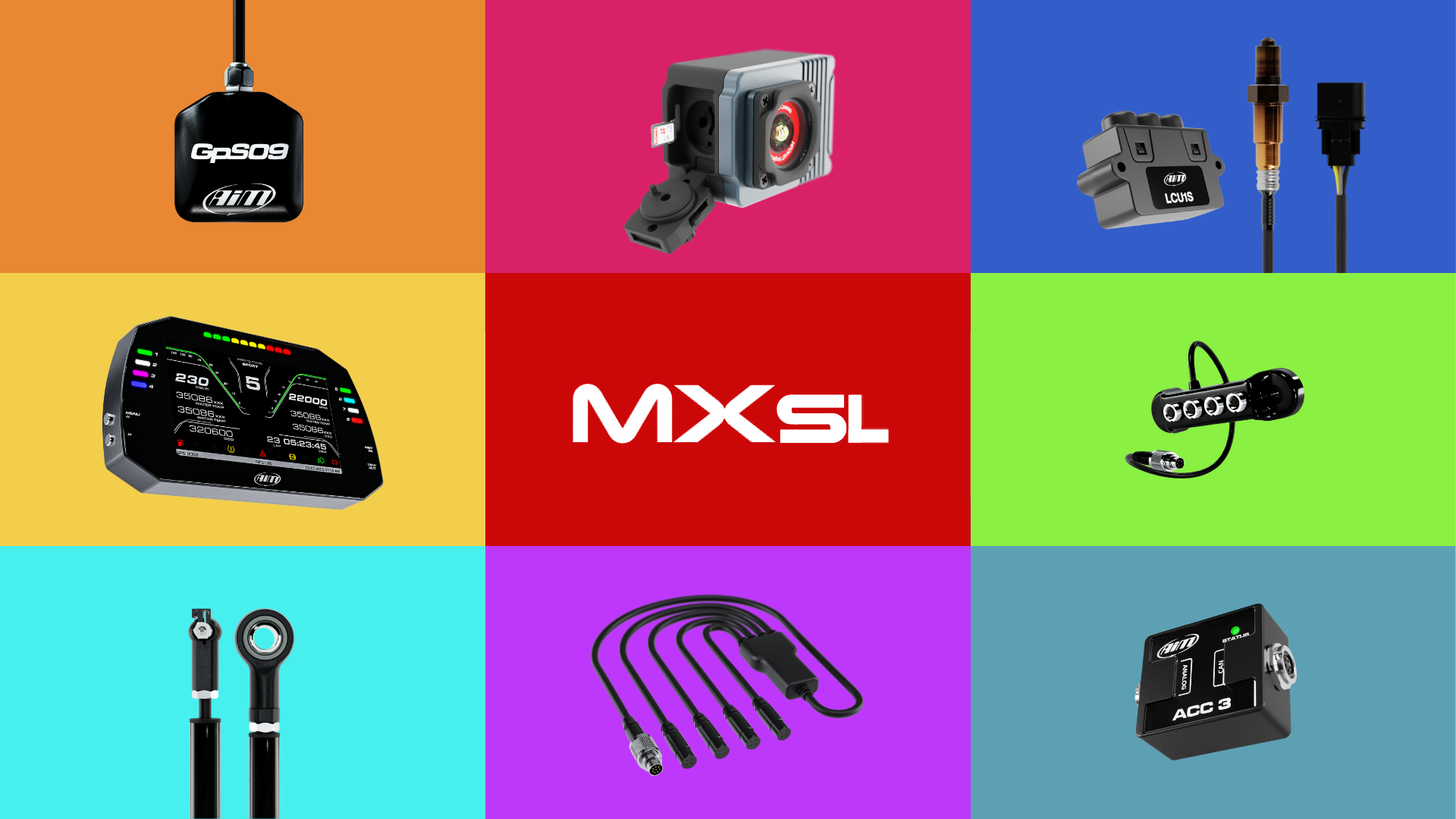 MXsl Expansions list; SmartyCam 3 Sport, ACC3, Data Hub, GPS and more.