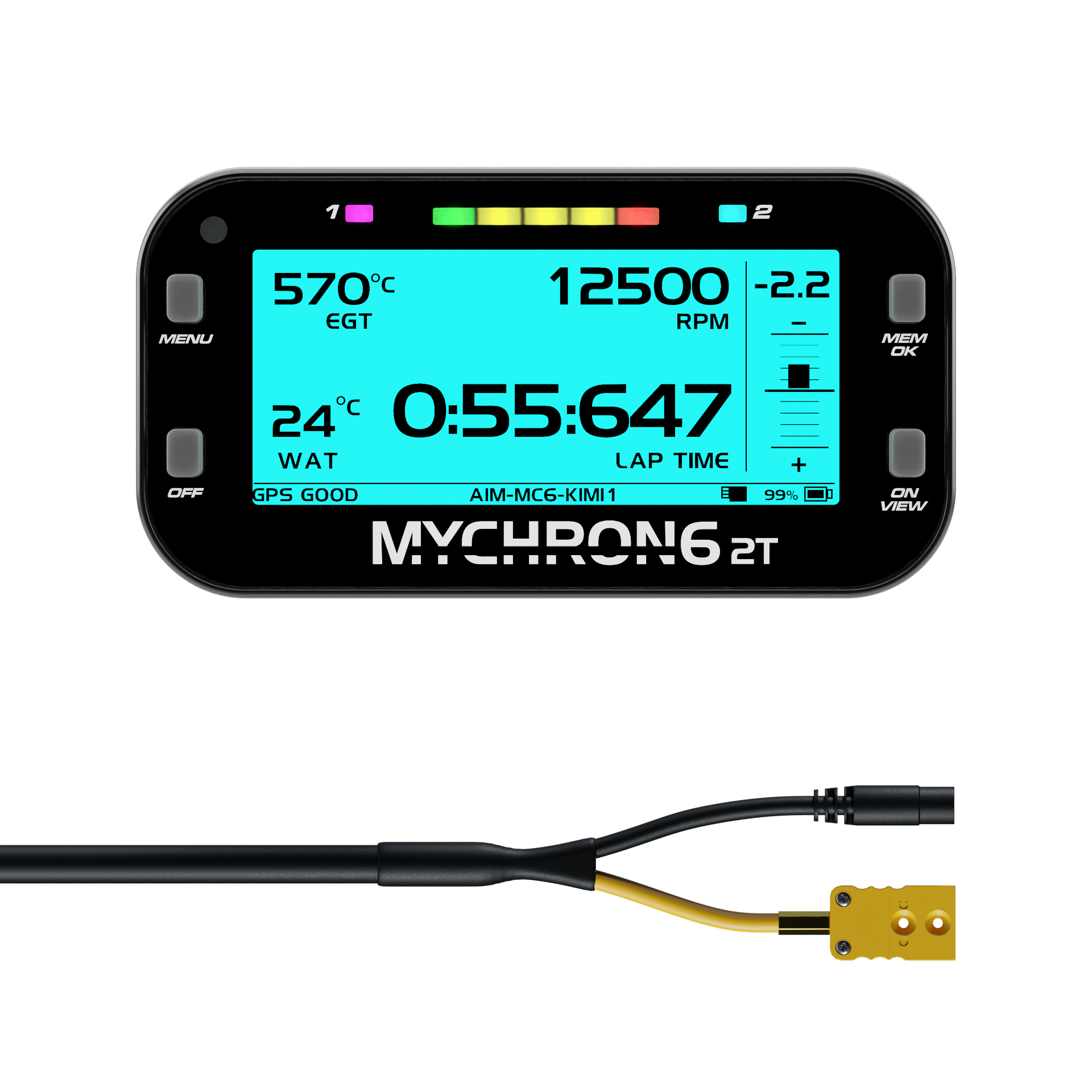 MyChron 6 2T x1 Water Input & x1 Thermocouple Input - AimShop.com