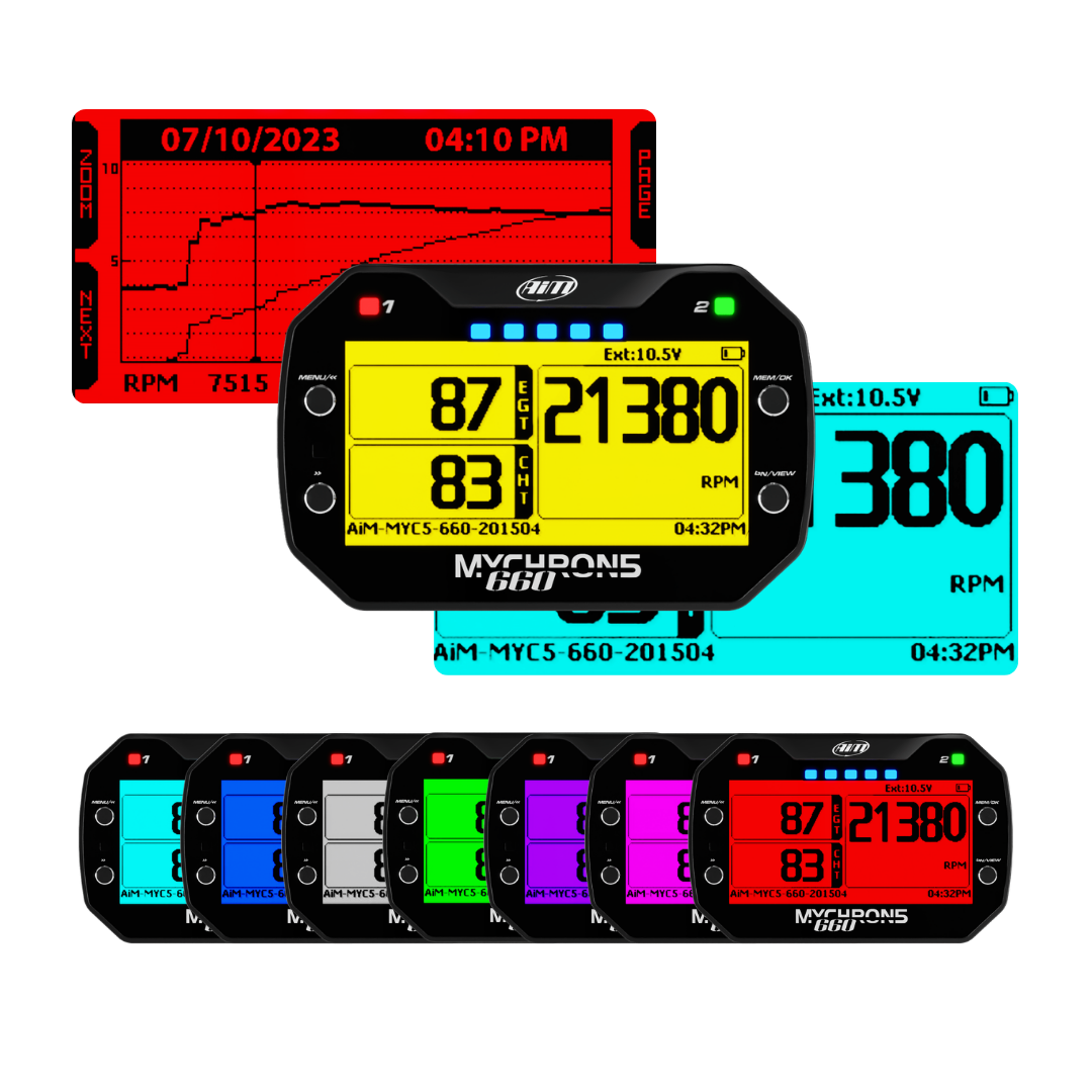 MyChron5 660 8 configurable RGB backlight colours