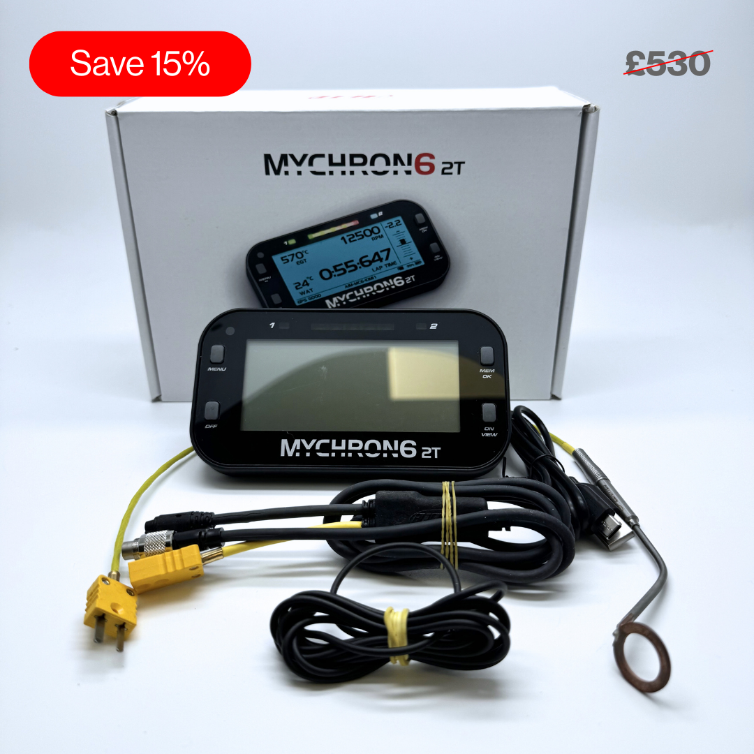 Second-Life MyChron 6 2T GPS Lap Timer + Cylinder Head Temperature Sensor - AimShop.com