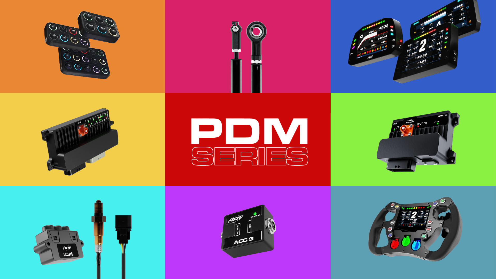 Expand your PDM System with a 5", 6" or 10" display, 2 camera inputs, and a GPS Module.