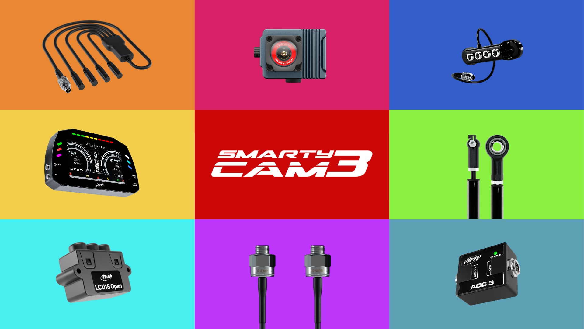 Expand your SmartyCam 3 Sport with an MXS display, ACC3, Data Hub and sensors