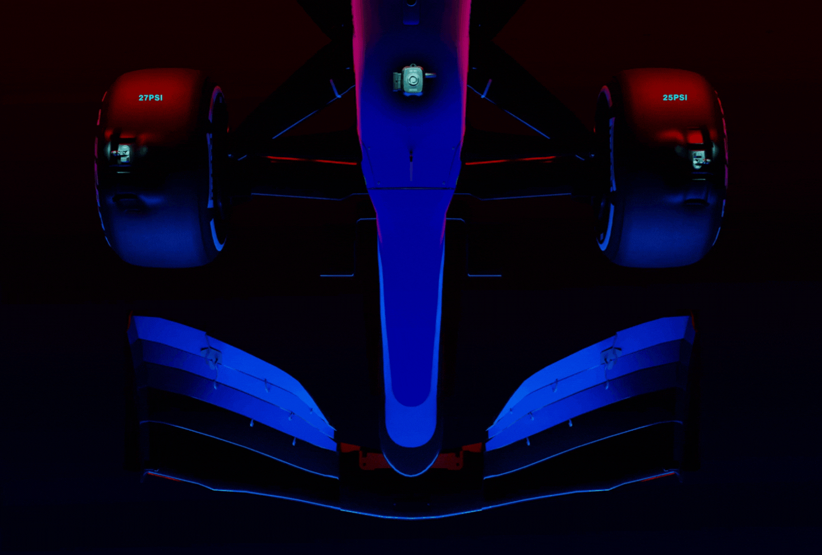 TPMS sensor visual in car tyre