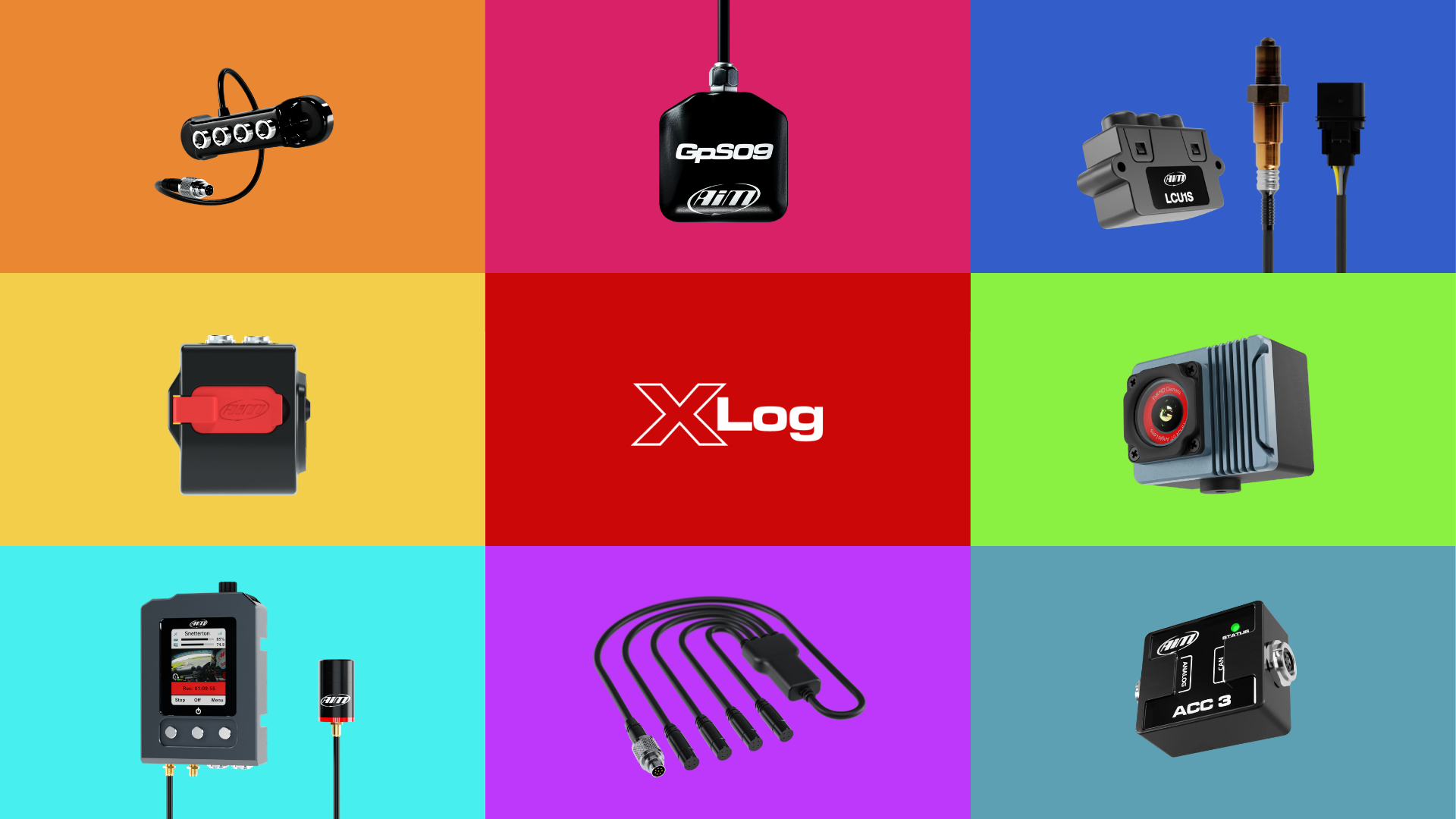 Expand your X Log's capabilities with the ACC Analogue CAN Converter, the LCU-One Lambda Controller, the SmartyCam 3, the Data Hub and more.