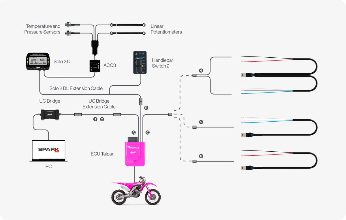 Connection example with Solo 2 DL, SmartyCam and more