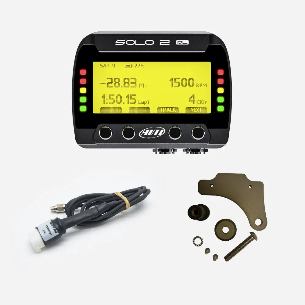 AiM Solo 2 DL GPS + ECU Motorcycle Track Day Lap Timer