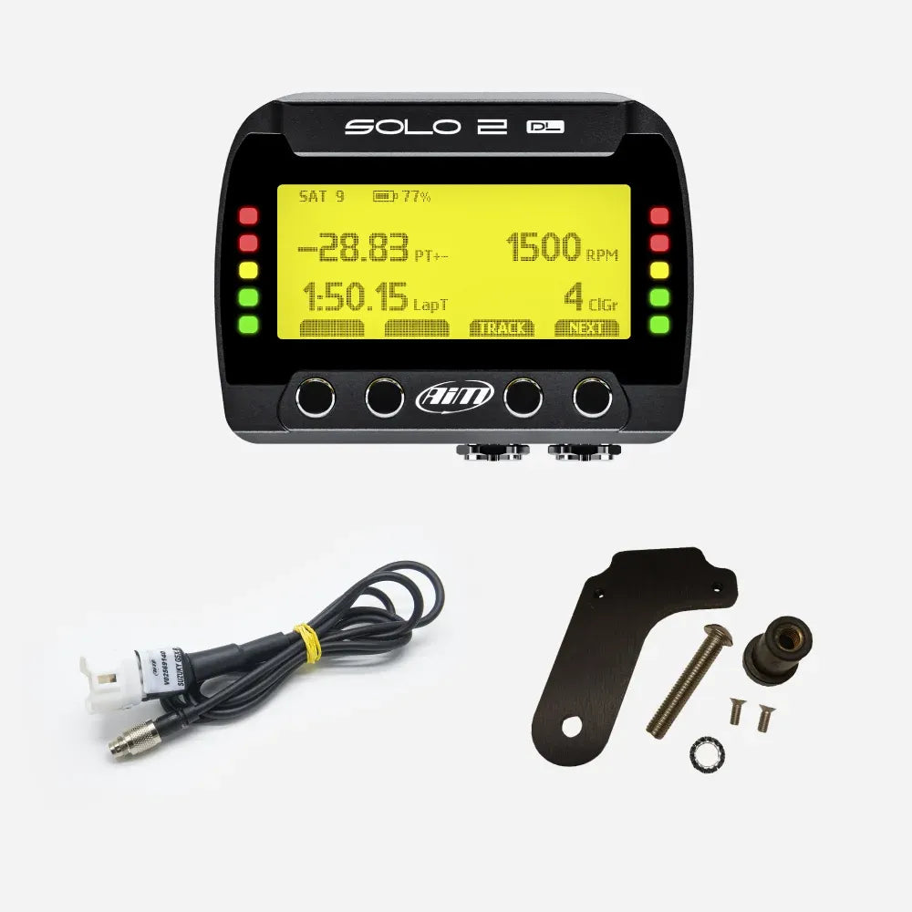 AiM Solo 2 DL GPS + ECU Motorcycle Track Day Lap Timer