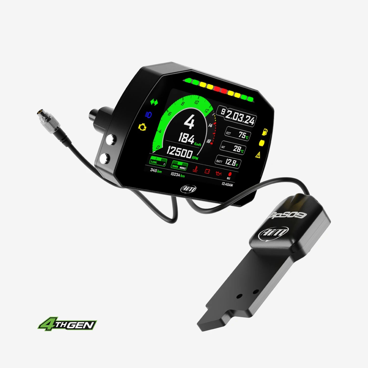 Aim MXK10 Kawasaki Ninja ZX-10R Plug & Play Dash Logger - AimShop.com