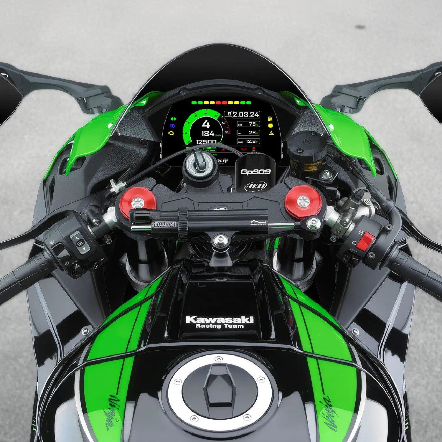 Aim MXK10 Kawasaki Ninja ZX-10R Plug & Play Dash Logger