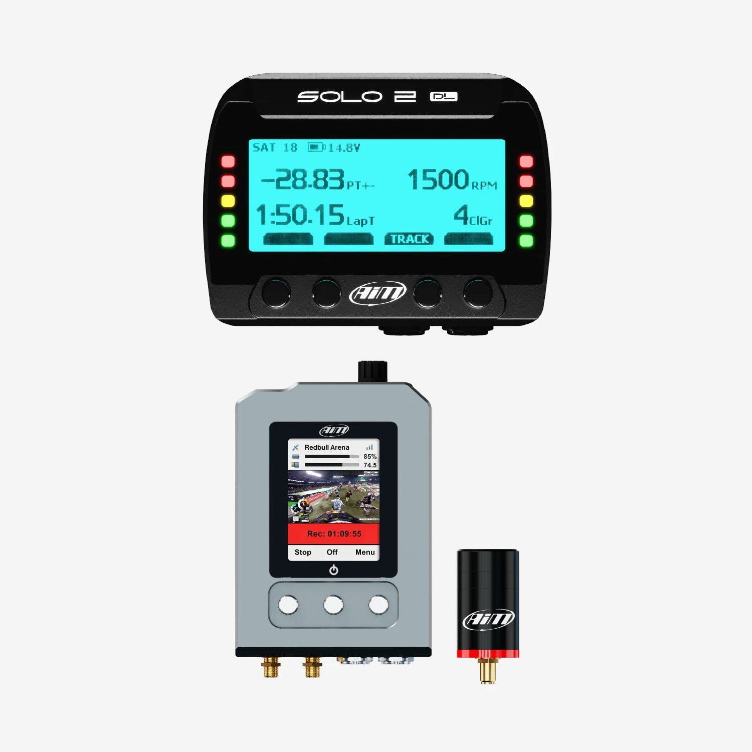 Aim Solo 2 DL & SmartyCam 3 GP Motocross Plug & Play Lap Timer Kit