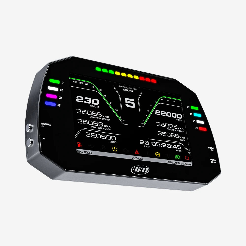 Aim MXG 1.3 TFT Powerboat Dash Display Logger - AimShop.com