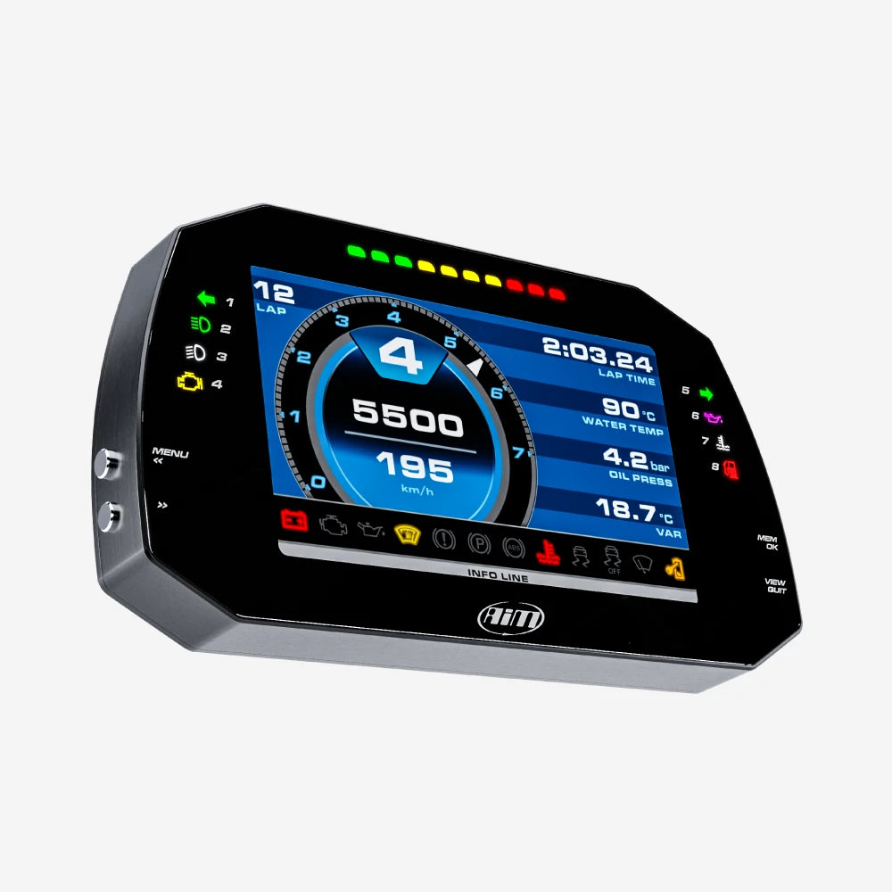 Aim MXG 1.3 Strada IVA Compliant 7" Dash Display Plug and Play, Kit Car Display - AimShop.com