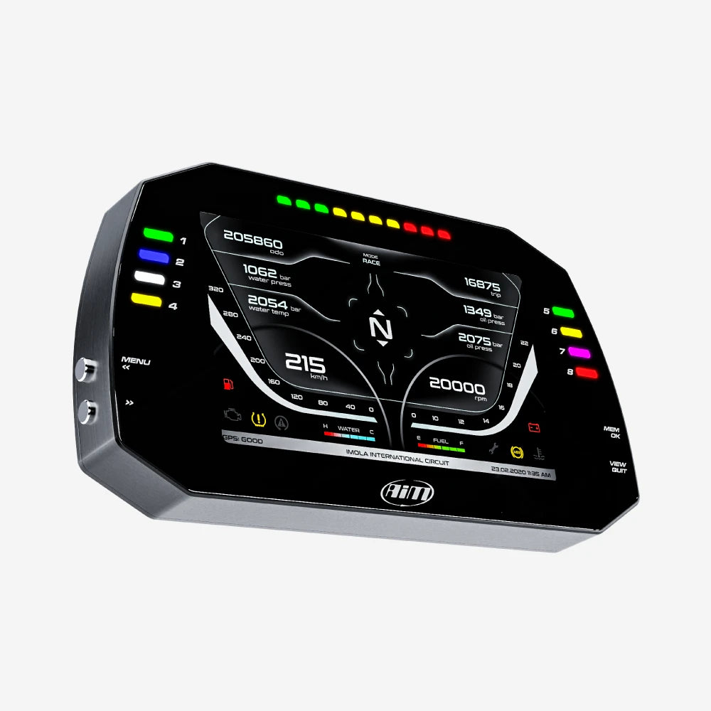 Aim MXG 1.3 Strada 7" TFT Dash Display with Race Icons - AimShop.com