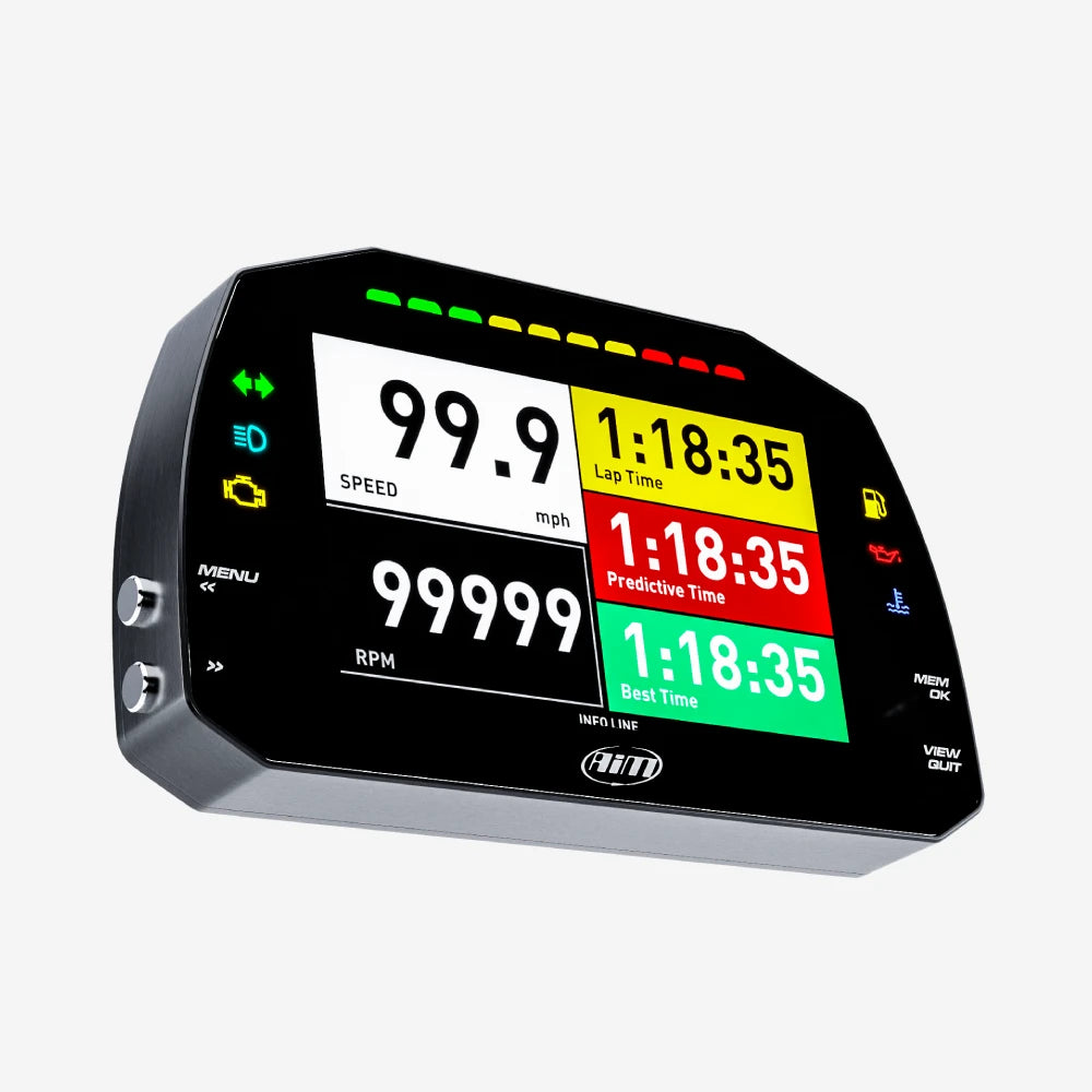 Aim MXS 1.3 Strada Motorcycle 5" TFT Dash Display with Road Icons - AimShop.com