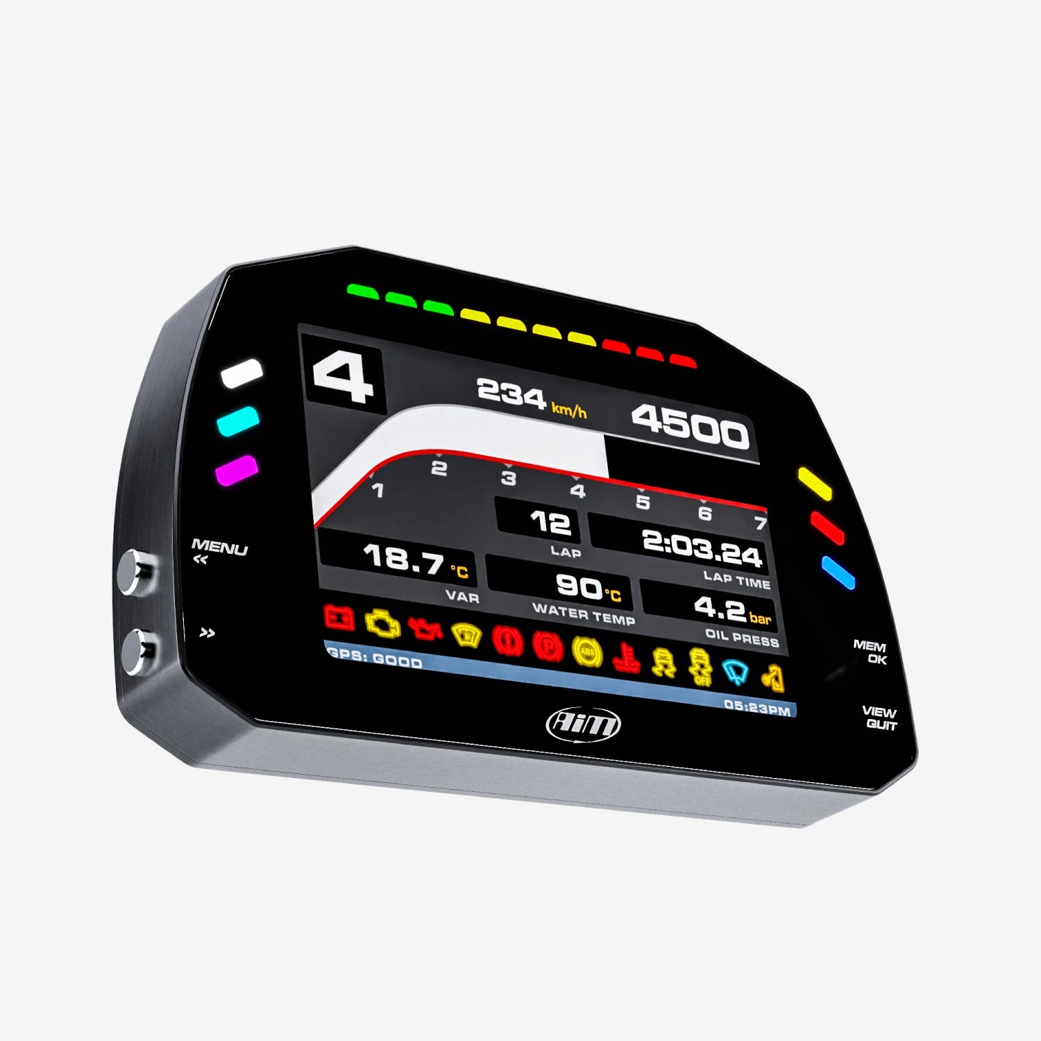 Aim PDM32 With 5" Race Icons Display GPS Data Logging Kit - AimShop.com