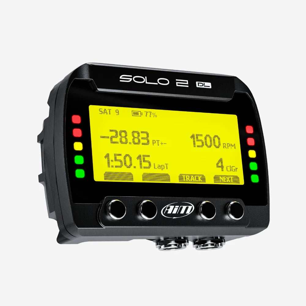 Aim Solo 2 DL GPS + ECU Motorcycle Track Day Lap Timer - AimShop.com