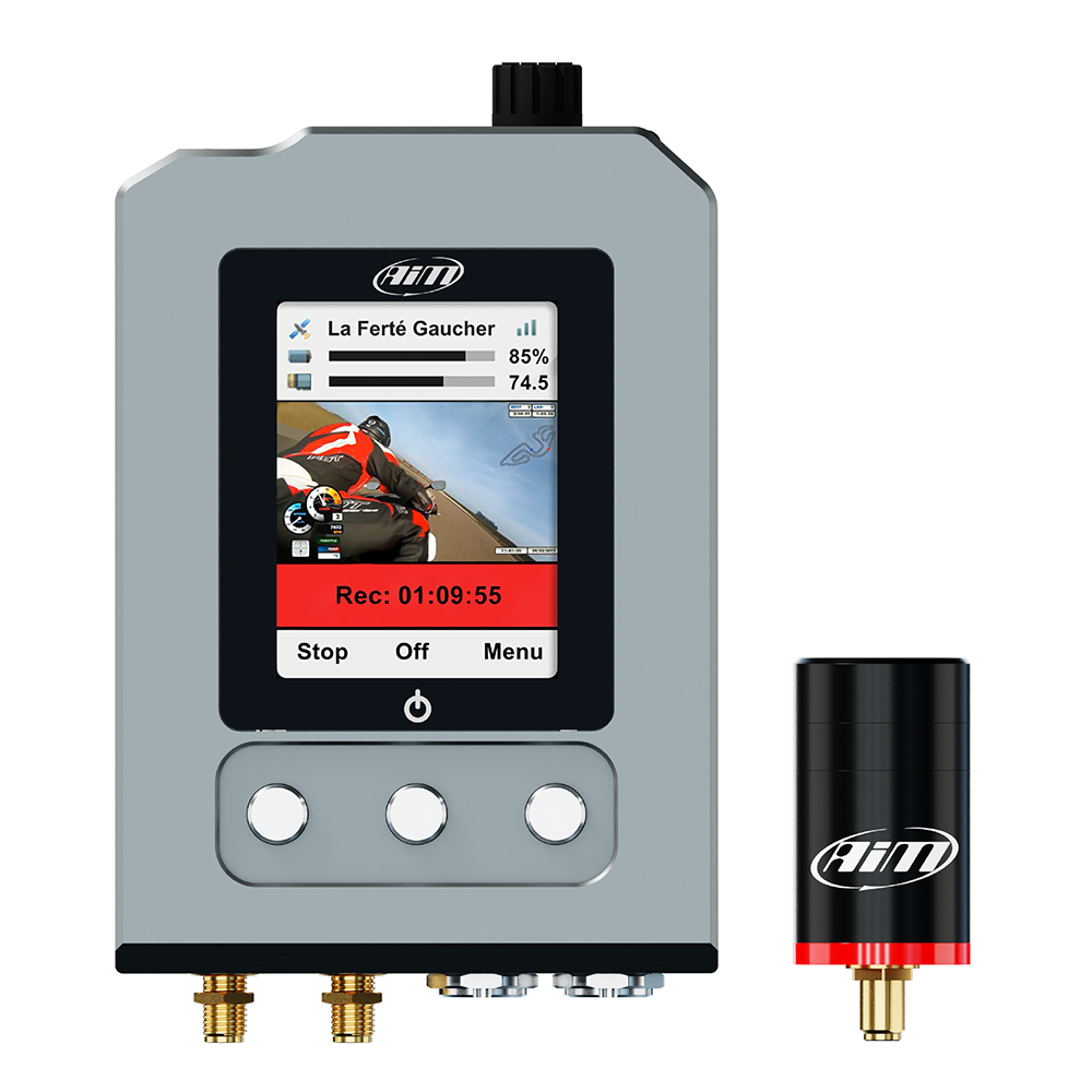 BMW AiM Solo 2 DL & SmartyCam 3 GP  Motorcycle Plug & Play Lap Timer Track Day Kit - AimShop.com