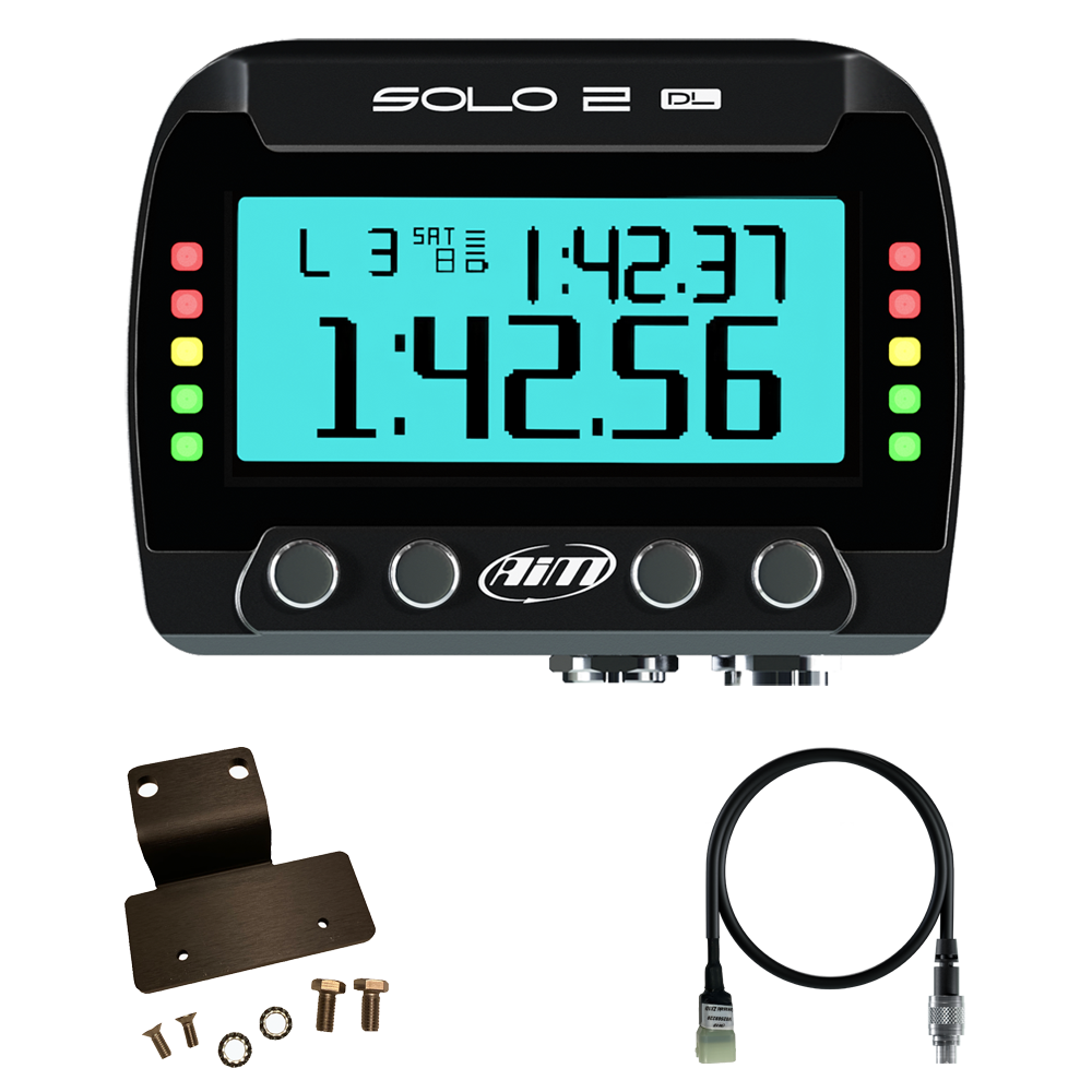 Kawasaki ZX-10R AiM Solo 2 DL Plug & Play Lap Timer Kit - AimShop.com
