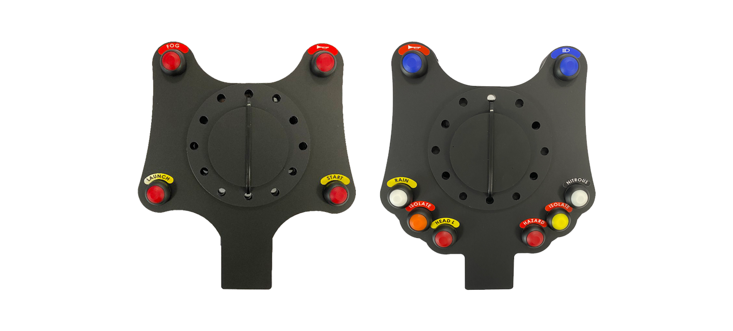 Stickers on 4 & 8 Channel Steering Wheel Plates