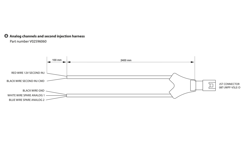 Aim Taipan Analogue Channels and Second Injection Harness Diagram