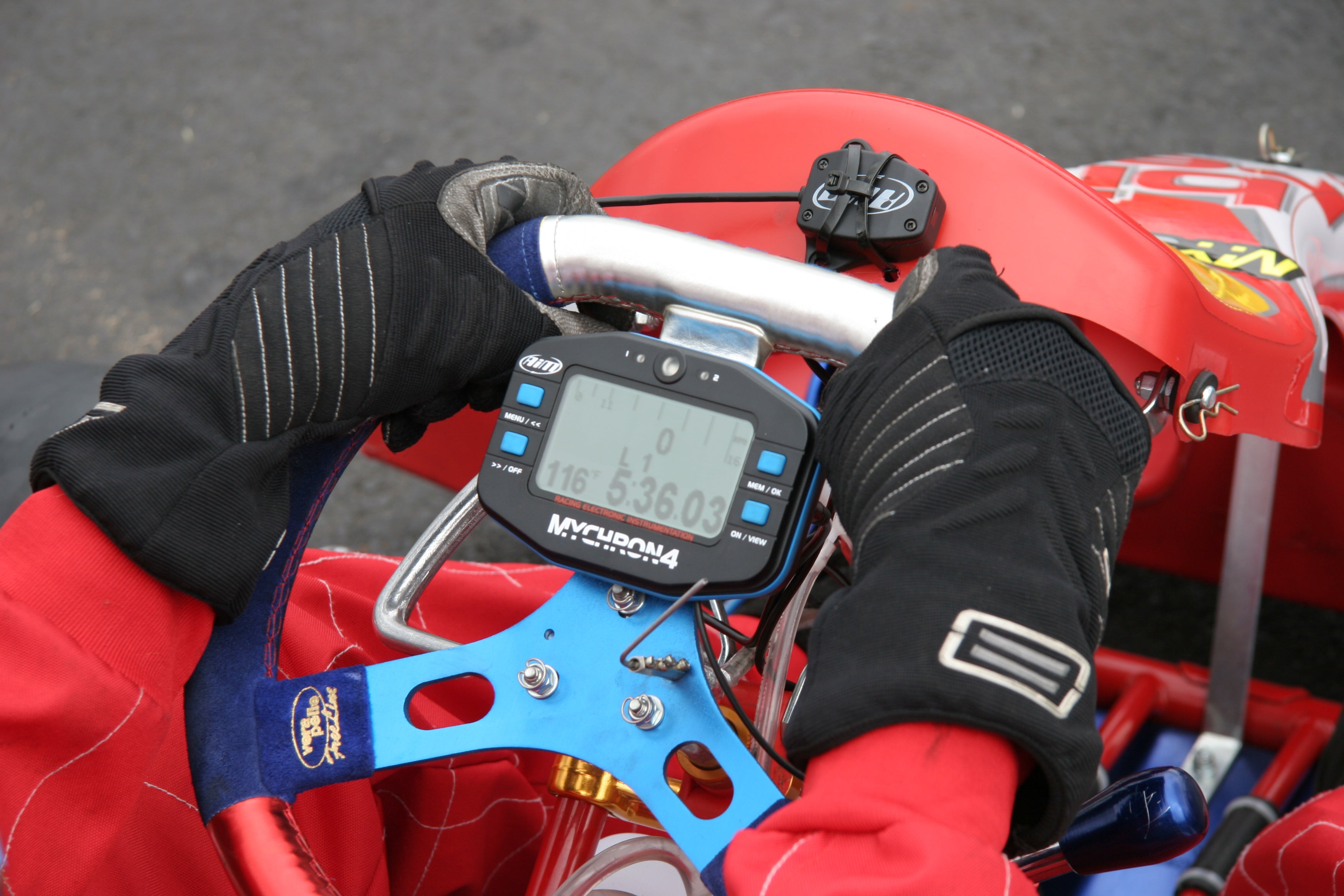 Second-Life Out of Production Aim MyChron 4 Karting Lap Timer (Sensors Not Included)