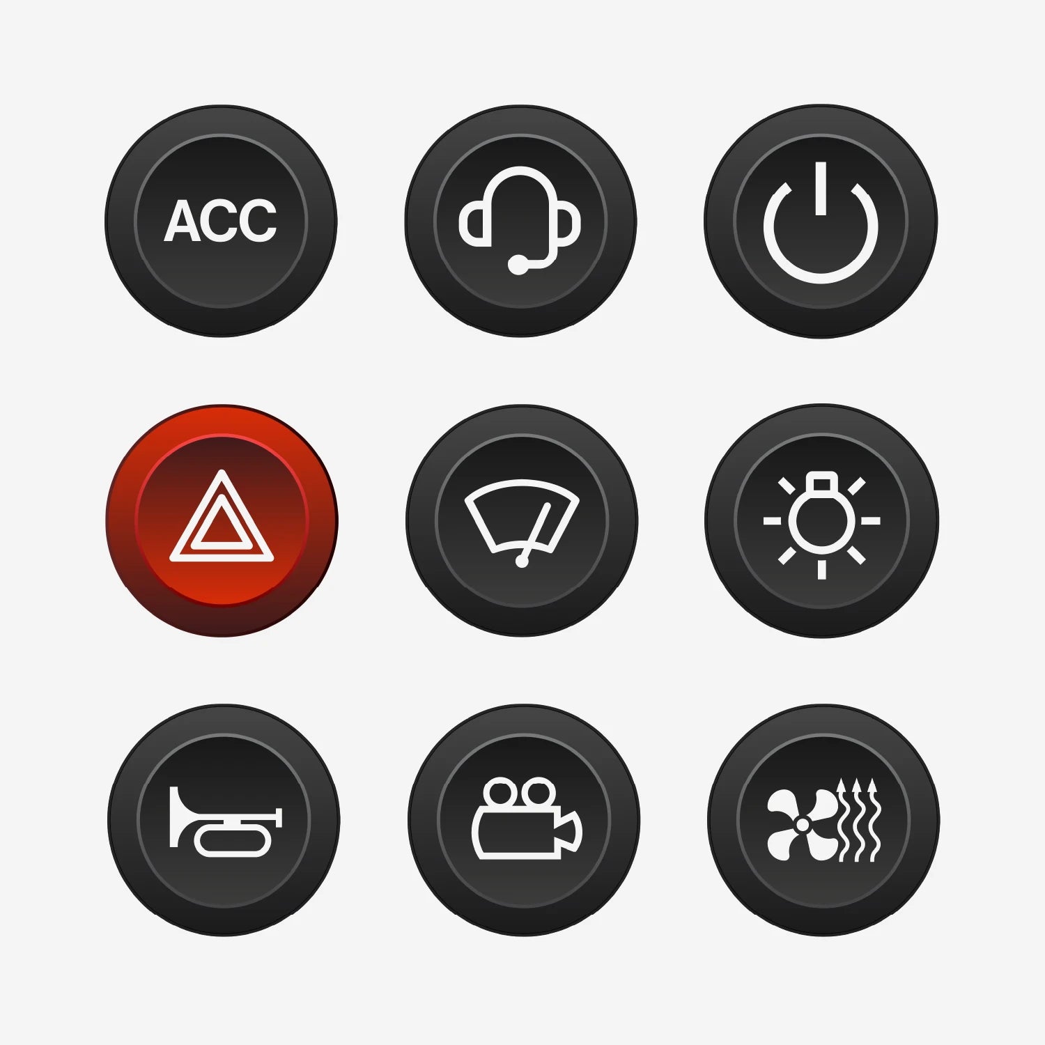 Remote Blink Keypad Laser Etched Inserts