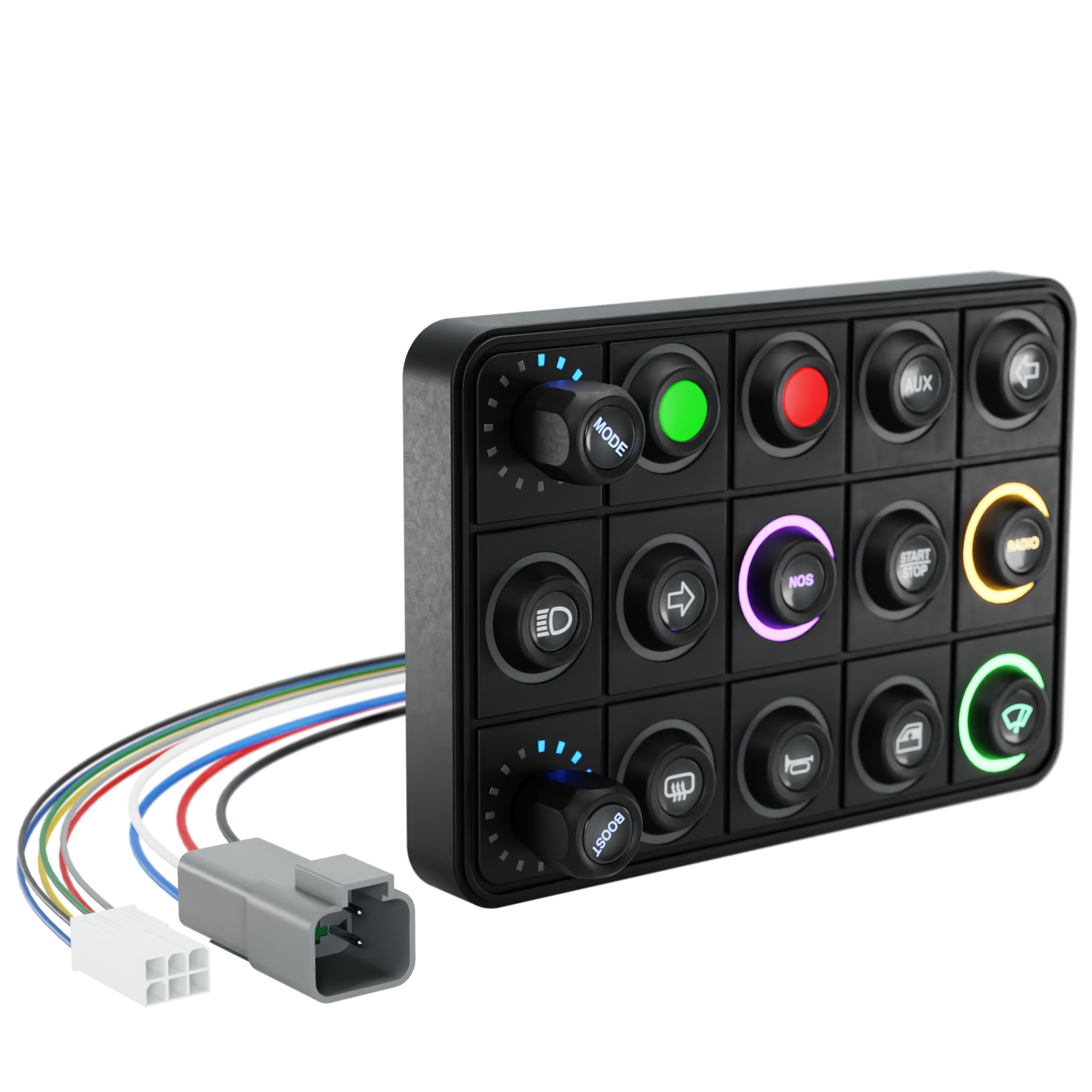 15 Button Rotary CAN Interface Keypad V2 - AimShop.com