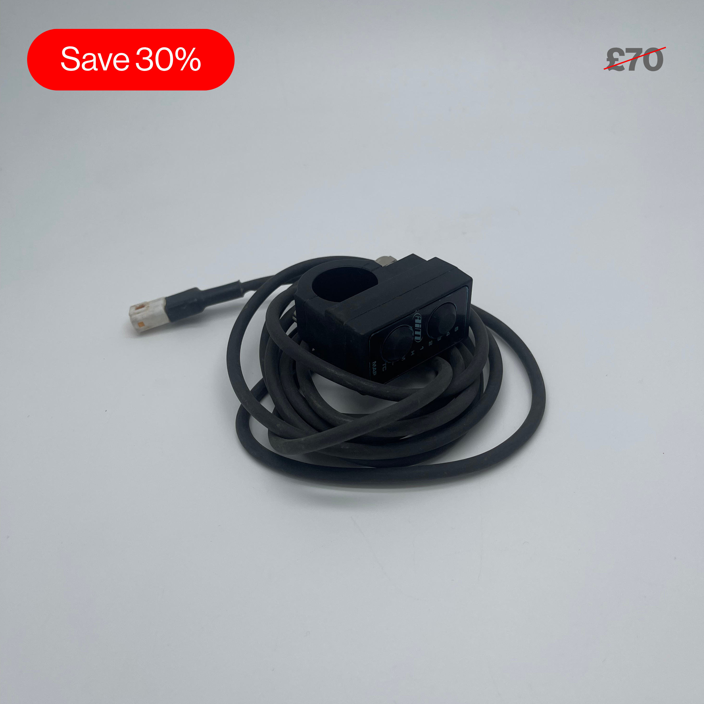 Second-Life Aim Taipan Handlebar Switch with Extended Cable - AimShop.com