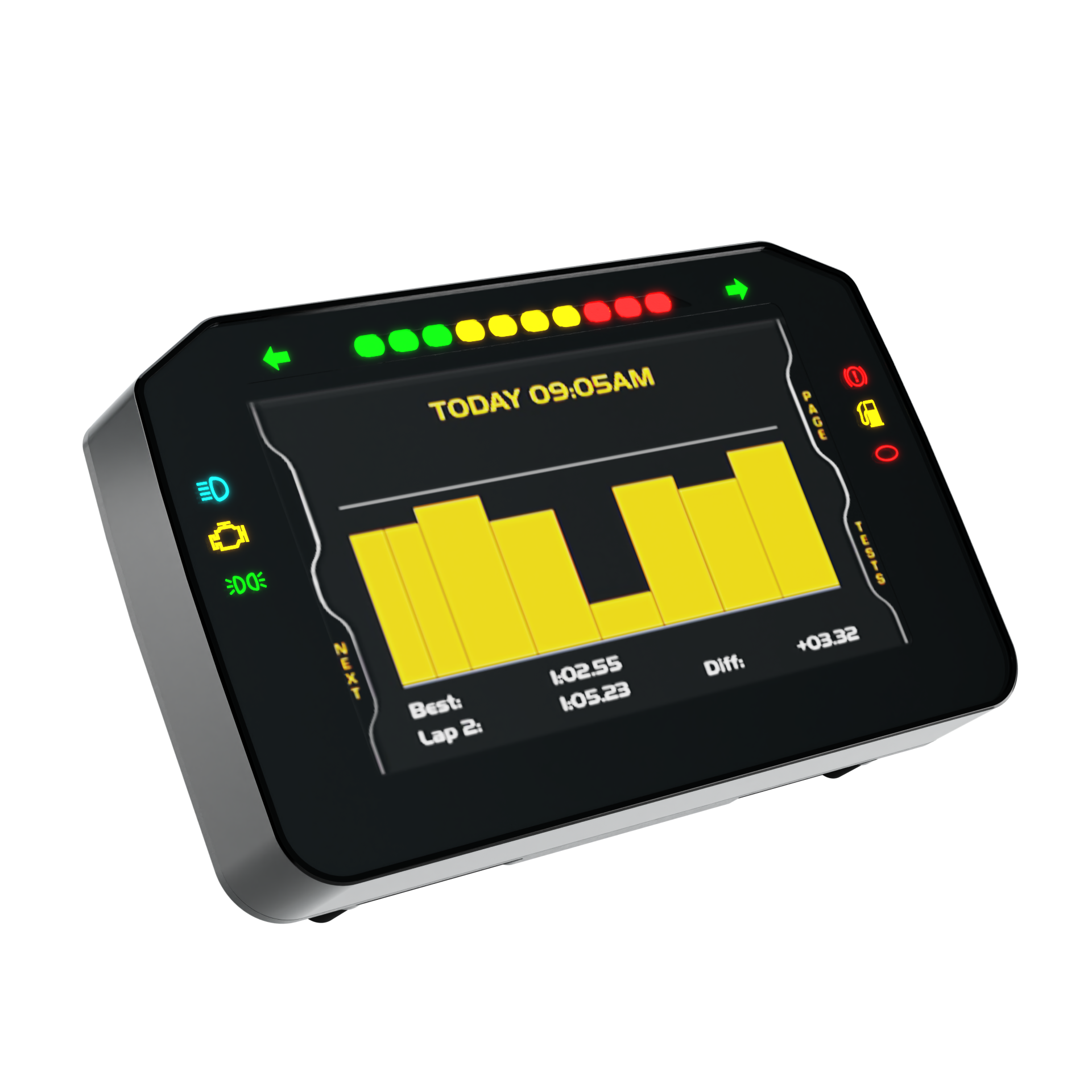 MX2E Lotus customisable dash display and LEDs