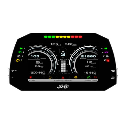 AiM MXG 1.3 Strada 7" TFT Dash Display with Road Icons - AimShop.com