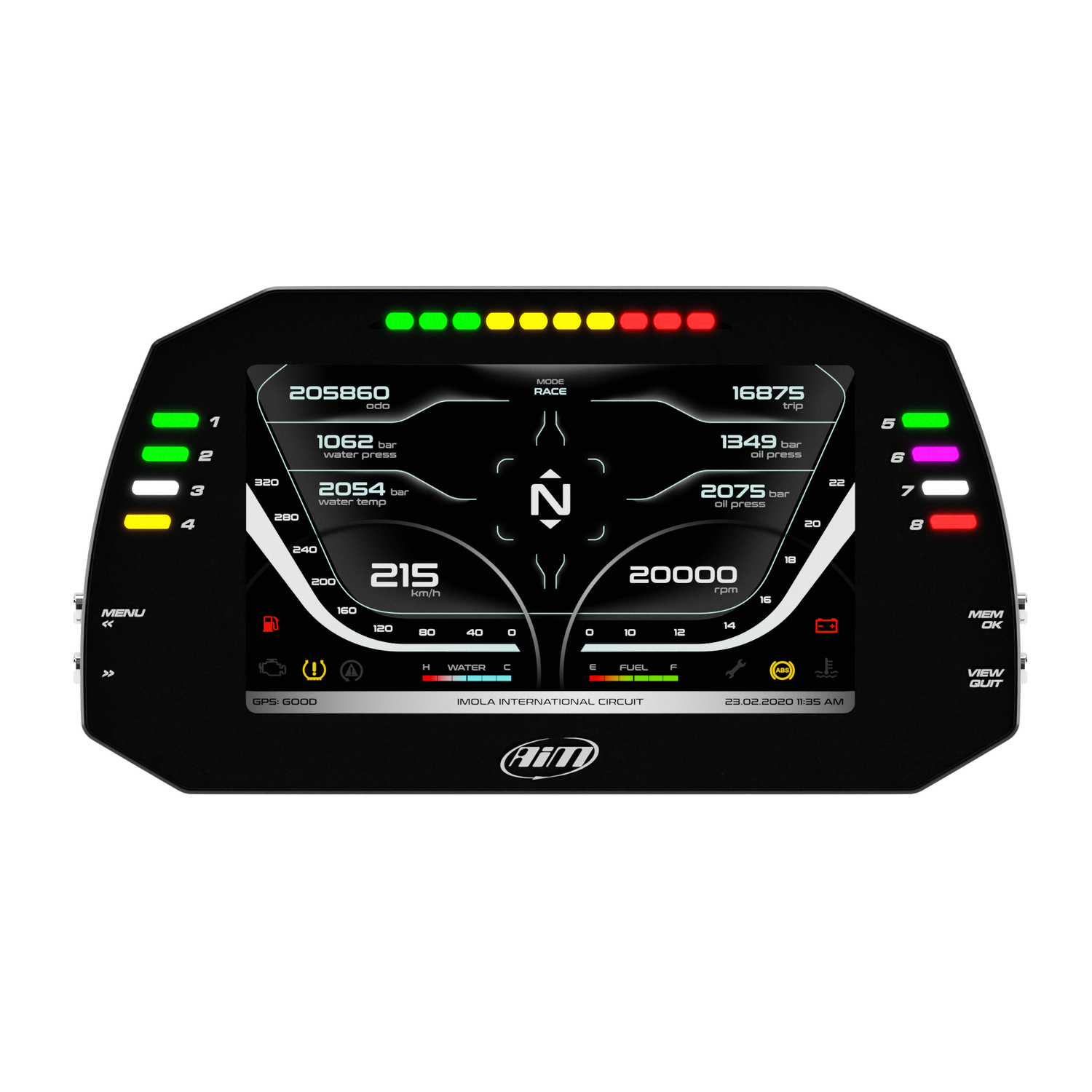 AiM MXG 1.3 Strada Sim Racing Display Logger - AimShop.com