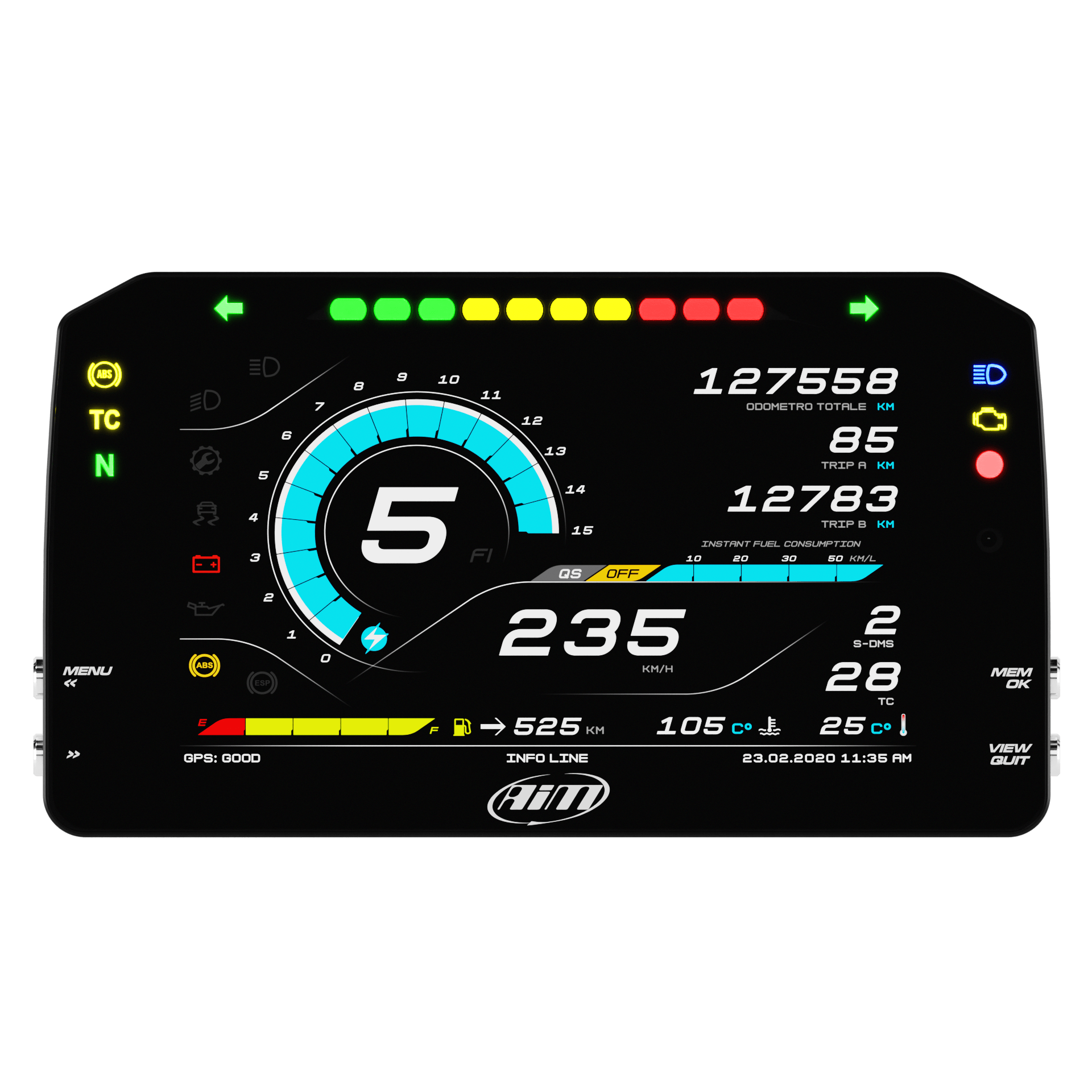 AiM MXPS Suzuki GSX-R1000 (2017-2023) Plug & Play Dash Logger With GPS09 Module - AimShop.com