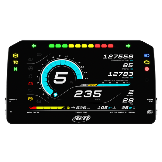 AiM MXPS Suzuki GSX-R1000 (2017-2023) Plug & Play Dash Logger With GPS09 Module - AimShop.com