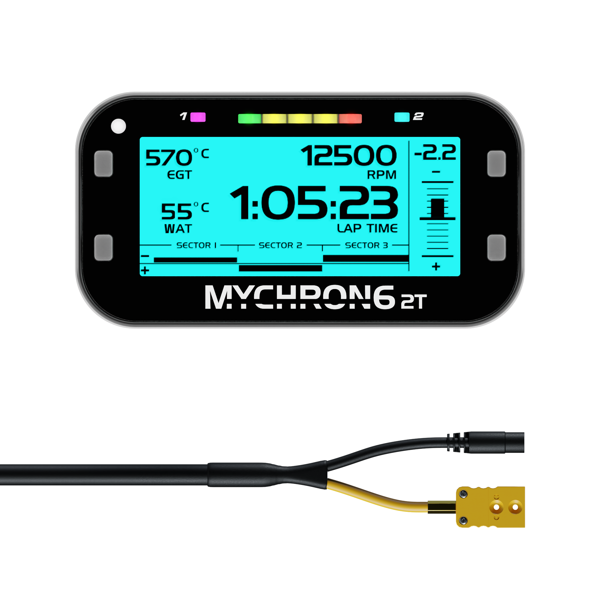 MyChron 6 2T x1 Water Input & x1 Thermocouple Input - AimShop.com