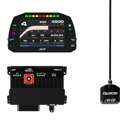 AiM PDM08 With 5" Road Icons Display GPS Data Logging Kit - AimShop.com
