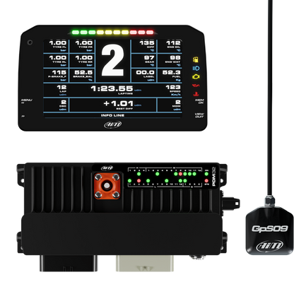 AiM PDM32 With 6" Road Icons Display GPS Data Logging Kit - AimShop.com