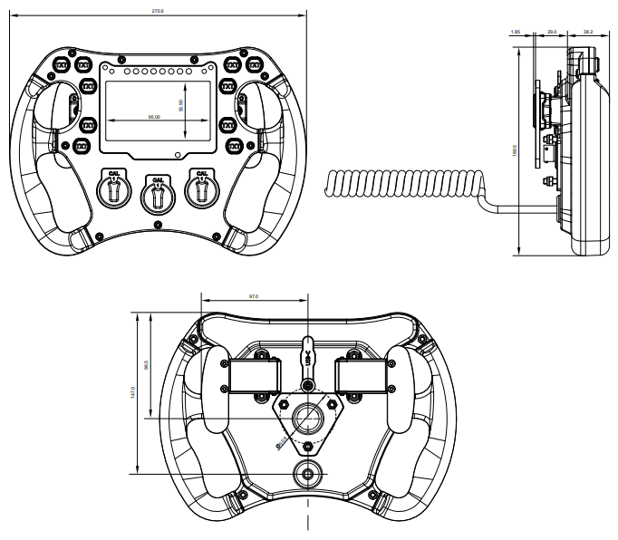 SW4 270 (MY26) Formula Steering Wheel Diagram