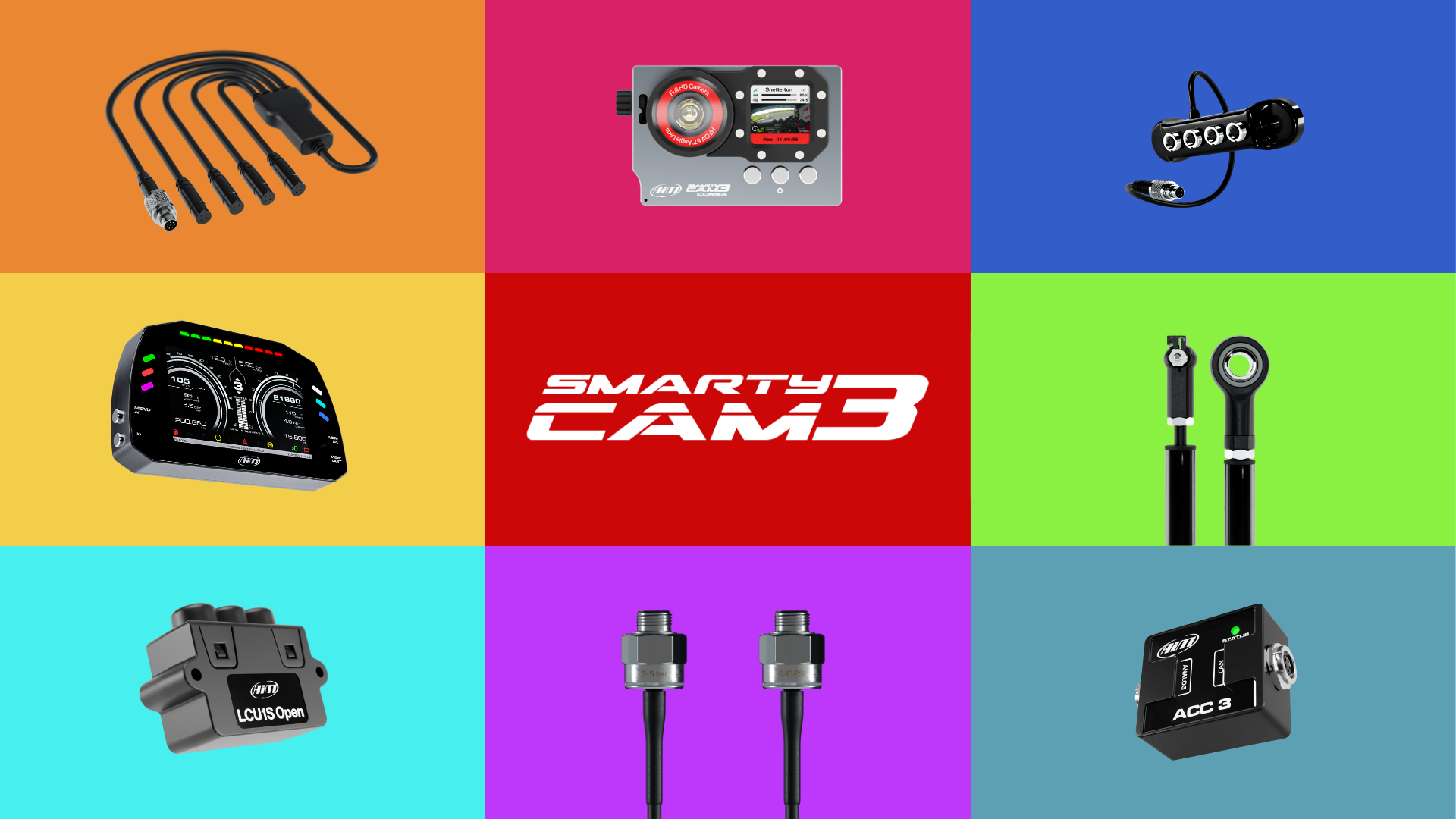 Expand your SmartyCam 3 Corsa with an MXS display, ACC3, Data Hub and sensors