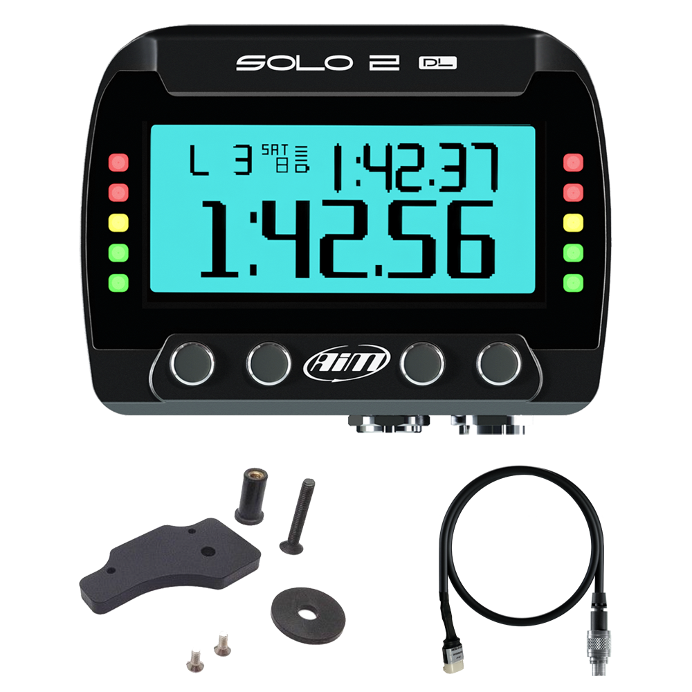 Yamaha YZF-R1, R1M & YZF-R6 AiM Solo 2 DL Plug & Play Lap Timer Kit - AimShop.com