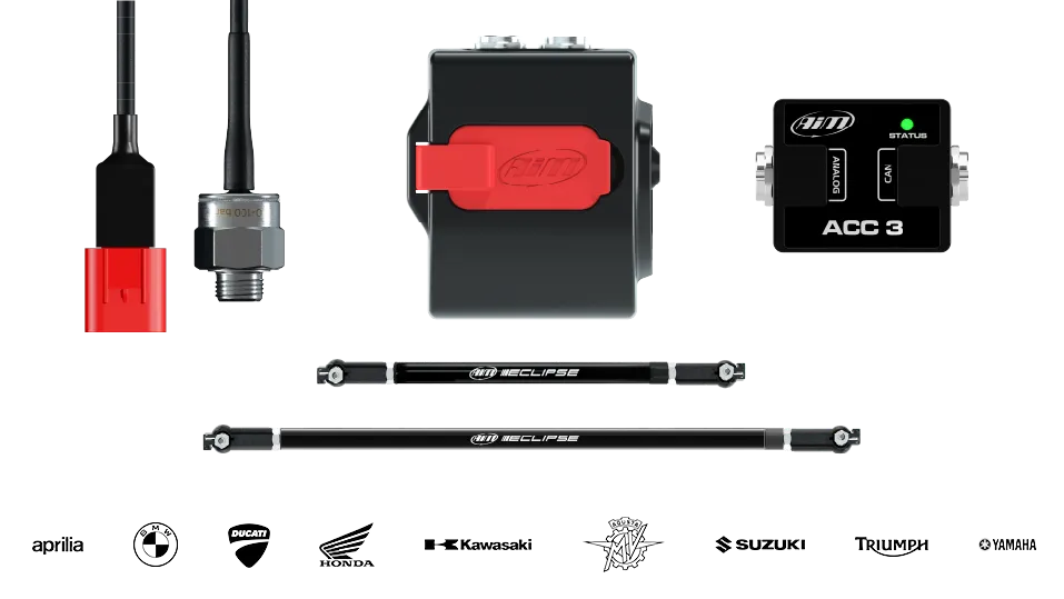 Aim Motorcycle XLog Racing Data Logger Kits