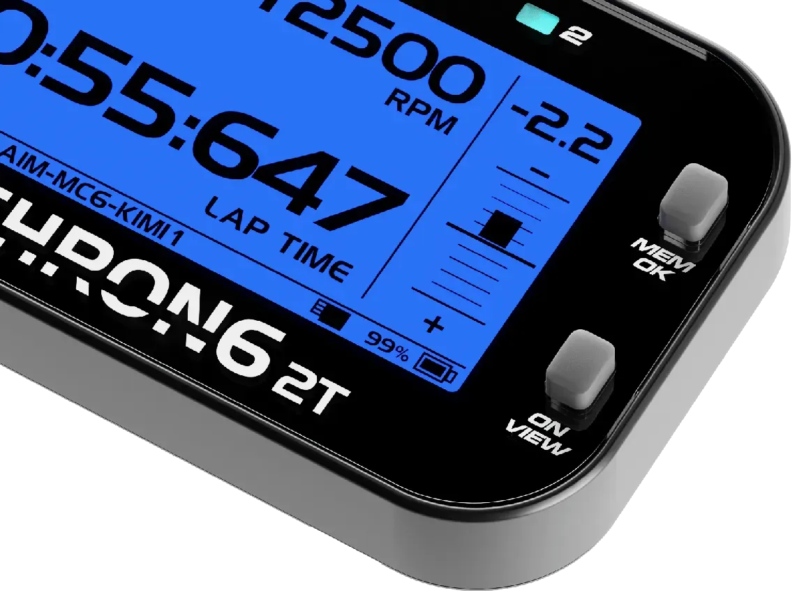 MyChron 6 on-screen Delta bar