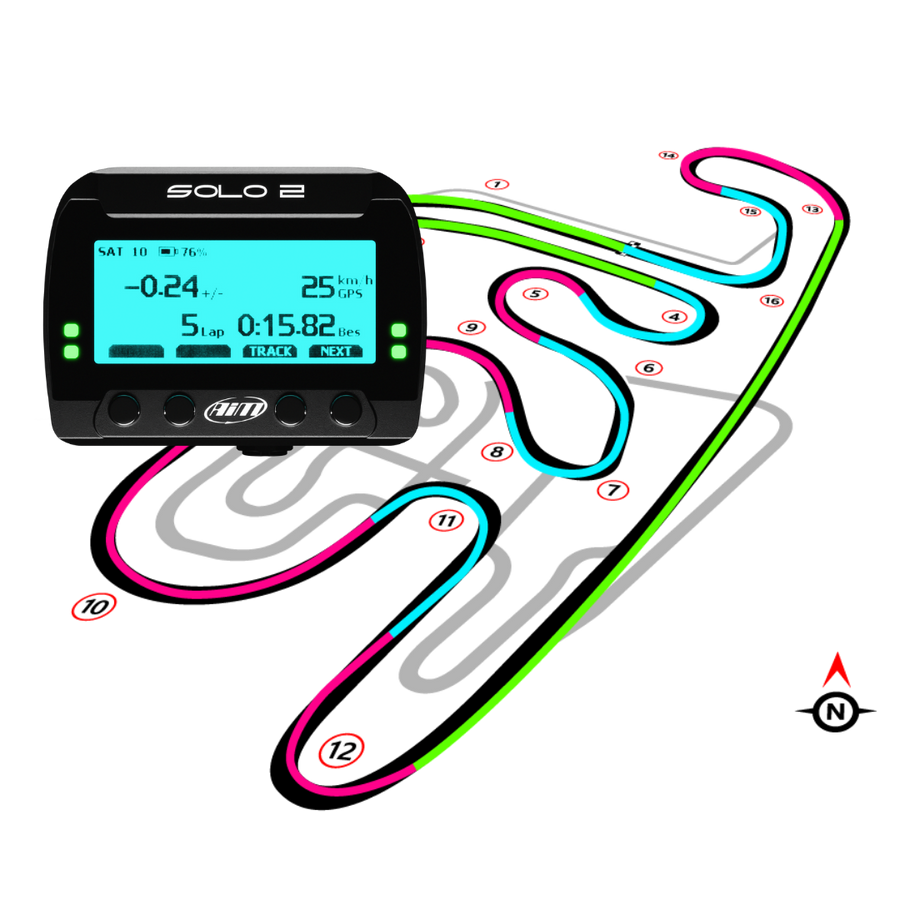 Track Timer Aim Solo 2 GPS Track Day Racing Lap Timer | GPS Timer | AimShop.com