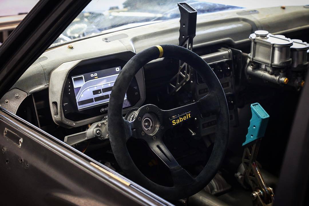 The MXS Car Dash Display & Data Logger on a cockpit installation